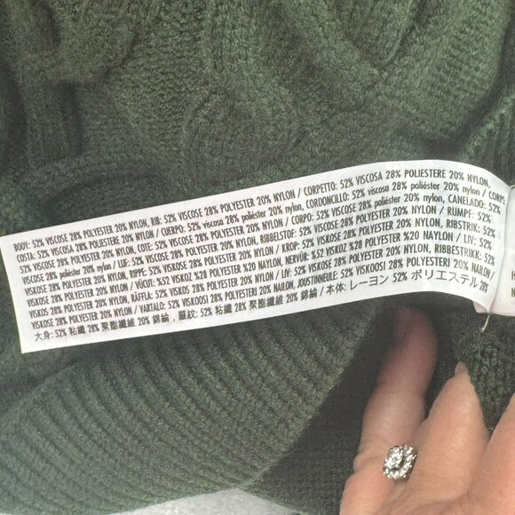 Disney Pixar Toy Story Alien Cable Knit Sweater Green Womens Size L - Picture 10 of 11